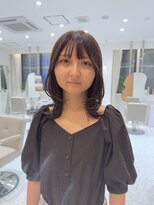 オン キャナルシティ博多前店(on)&nbsp;【哉汰】レイヤーボブ/くすみベージュ/ミディアム20代