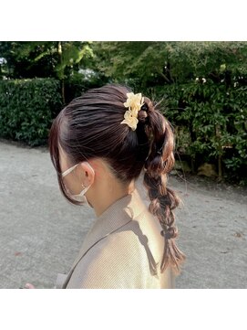 ブレス ヘアー リーベ(Bless HAIR Liebe) 10代20代結婚式ヘアゆるふわポニーテールモテ髪