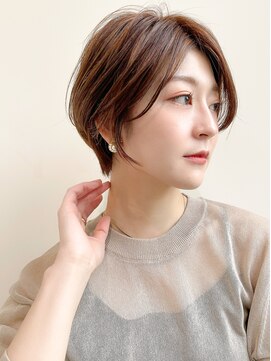 ♪大人可愛い30代40代50代小顔マッシュショートボブウルフカット