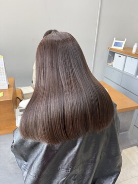 サラ髪ストレートパーマ♪