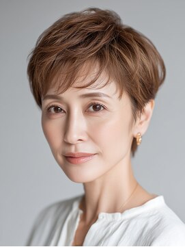 ビフィーノ リルネ(Bifino Rilune) クラゲヘアー/小顔/ココアベージュ/オリーブグレー/川西