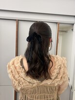 ローレンアオ(LOREN AO)&nbsp;【LOREN AO】ハーフアップ/ヘアアレンジ/オリーブベージュ