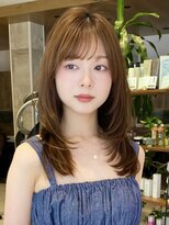 グランド(GRAND) ミディアム20代30代大人可愛いひし形ふんわりレイヤー【平島】