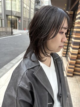 スミス 上野(smith) レイヤーカットハッシュカット顔まわりミディアムロング