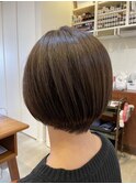 丸みのあるショートボブ