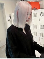 ラッドルーム(LAD ROOM.)&nbsp;ホワイトカラー/BOB/ハイトーン/切りっぱなしBOB/ブリーチカラー