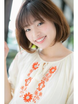 エヌアンドエーコンティ(N&A CONTi) ボブショート☆王道☆愛されボブ×マロンベージュ