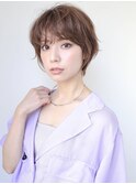ソフトな透け感がちょうどいい、ラフ仕上げのシースルーショート