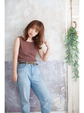 シェルベアー(Shell Bear) 【shellbear 銀座】大人カジュアル外ハネミディアム