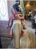 袴着付け、ヘアセット