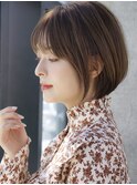 前髪あり大人ショートボブ20代30代40代【AIN.表参道】川原大地