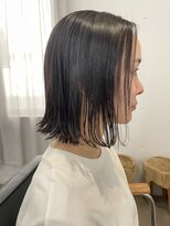 ユノ(juno) 【中目黒】ギリギリ結べる☆ナチュラル切りっぱなしボブ