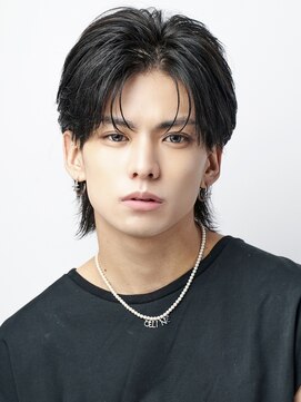 オーシャントーキョー 渋谷(OCEAN TOKYO) 刈り上げシースルーマッシュセンターパートツーブロック韓国ヘア