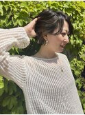 【MALUNA ヒマワリ】癖毛活かしショート×シアーベージュ