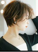 AH15 小顔ショート/くびれショート/前髪なしハンサムショート