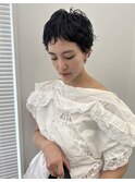 ベリーショート×癖毛風パーマ