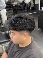 メンズサロンドットリアン(dot. lien)&nbsp;メンズラルフパーマ短髪パーマメンズ刈り上げカット