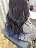 グラデーションブルー【TELA HAIR 君津店】