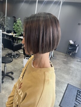 グリッター(GLITTER) ミニボブ×ハイライト