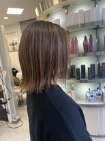 プランタン フォー ヘアー(printemps FOR HAIR) モカベージュ×ハイライトミディ
