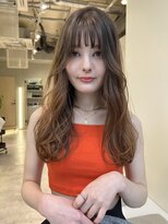 アミー 駒澤(Ammy komazawa)&nbsp;ロング/ロングレイヤー/ベージュ/ベージュカラー/小顔カット