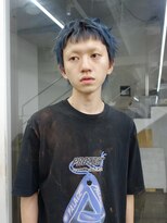 レコ 渋谷(LECO)&nbsp;ペールブルーハイトーンメンズショートケアブリーチ