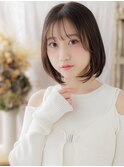 透けバング前下がり切りっぱなし黒髪ボブa志木20代30代40代