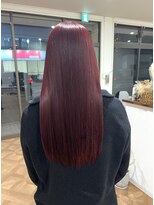 オーダイム(ou' dime) ケアブリーチイヤリングカラーボブレイヤーカット髪質改善