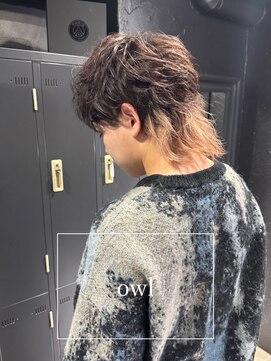 アウル 心斎橋(owl) マッシュウルフ/メンズカット/インナーカラー/ウルフ/カット