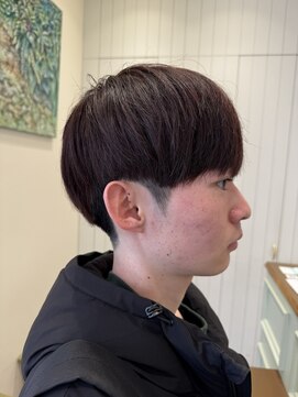 モリオフロムロンドン 大宮店(morio from London) 【かほ】レッドブラウン×マッシュ