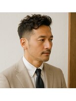 スープレックス ヘアーデザイン(SOUPREX HAIR DESIGN)&nbsp;大人メンズ刈り上げビジネスショートパーマ20代 30代 40代 50代