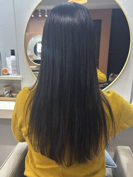 アオ 花咲町(a-o) ツヤ感髪質改善ストレート♪