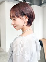 アルバム 銀座(ALBUM GINZA)&nbsp;ショート前髪カットココアベージュおくれ毛_F31191