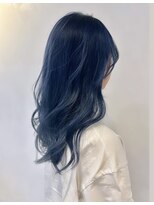 エクラート イーリス 高田馬場店(ECLART IriS)&nbsp;コバルトブルー×ゆる巻きロング