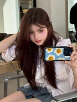 ノク 渋谷(nok)&nbsp;イメチェンピンクベージュ前髪