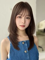 ハニーシブヤ(HONEY shibuya)&nbsp;レイヤーカット/イメチェン/グレージュ/脱白髪染め３