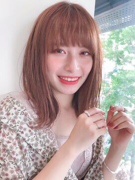 セイドット リー(Say. Ree) Say.外ハネボブレイヤーピンクベージュローズブラウンイメチェン