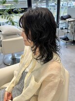 レウーナ 塚口(Reuna)&nbsp;【ハッシュカット】ディープグレージュ×パーマ C、