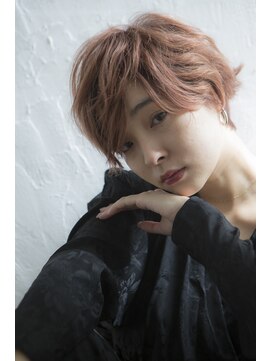 ミエル ヘア 新宿(miel hair) 【mielhair新宿】外国人風アシメショート グランマッシュ