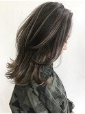 Rumor×【ハイライトグラデーションカラー】ダークベージュ