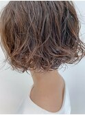bob (パーマ、ゆるいパーマ、くせ風パーマ)