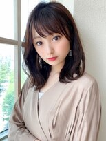 アフロート エル 錦糸町(AFLOAT L) 前髪パーマ/セミウェットウェーブ/オリーブカラー/大人かわいい