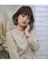 アトリエMAI 北千住 【北千住美容室アトリエMAI】やわらミディインナーベージュ