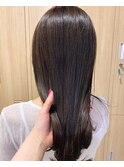透明感髪質改善ベージュダブルカラーミルクティーグレージュ