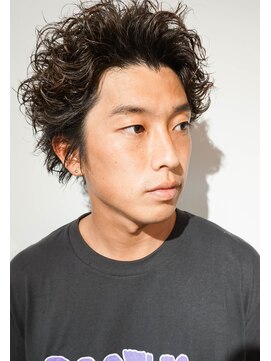 リーブラウン(Re:BROWN) スパイラルパーマサマーカットひし形王道スタイル