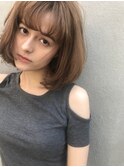 くせ毛風ボブ