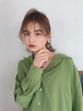 テラス 茨木(Terrace) グレージュゆるbobの可愛いアレンジ