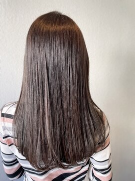 ヘア カンパニー トワ 千葉店(TOWA) 伸ばしかけ！ダークシルバー×ツヤ感ストレート！！