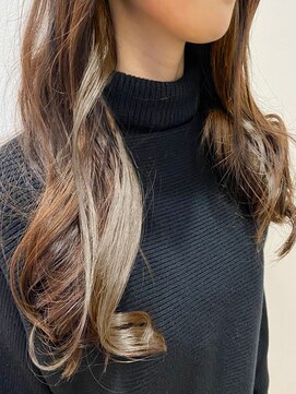 アンス 大阪梅田(ANs.) 20代30代40代エギョモリハイトーンインナーカラーエクステ小顔