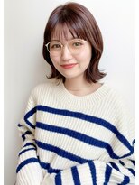 ルエ(rue) 大人可愛い20代30代40代黒髪前下がりショートボブ丸みショート◎